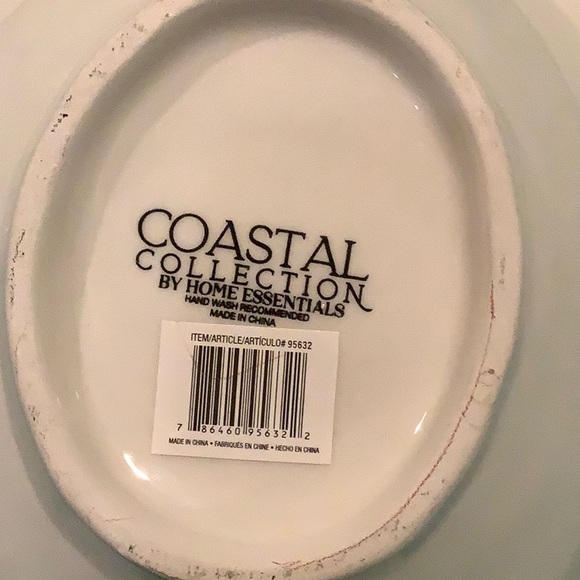 Ceramic SeaTurtle Serve Bowl or Jewelry Dish NWT Coastal Collection 10”X7.5X2.5 - Picture 10 of 14